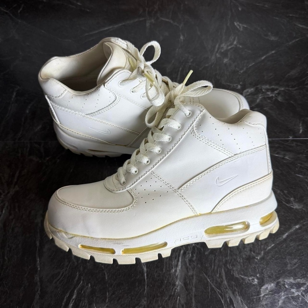 Nike ACG White Leather Air Max Goadome Boots M8.5